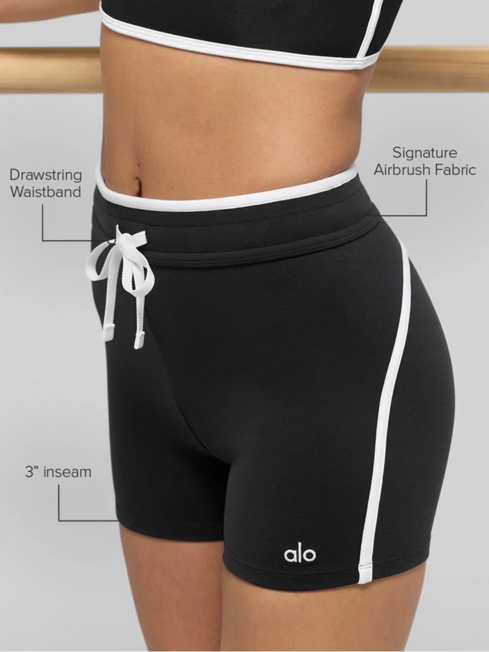 ALO Yoga Airbrush High-Waist Race Pace Short NWOT